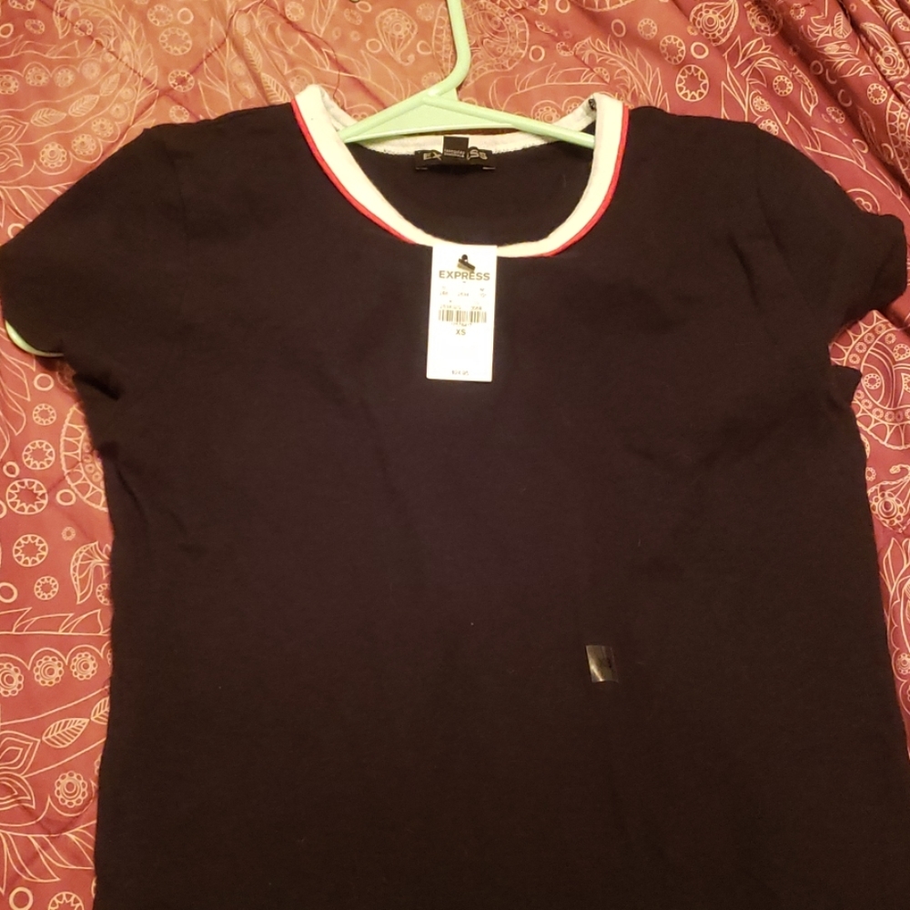 Express Womens Black T-Shirt